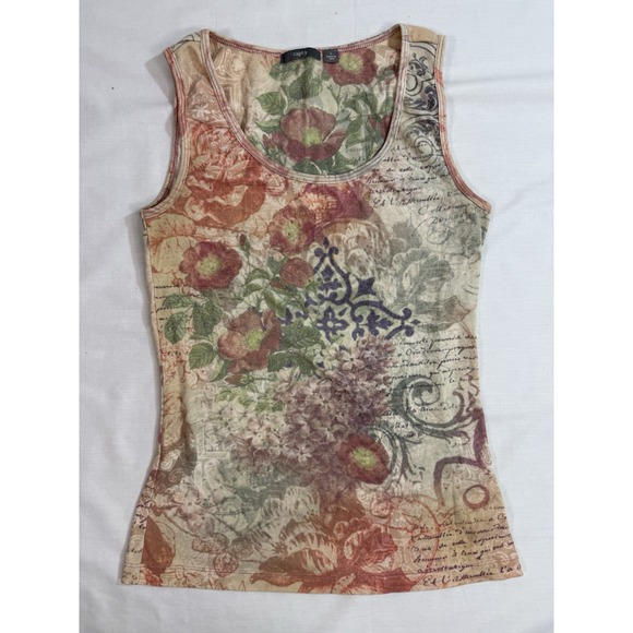 Apt. 9 Tops - Womens Sleeveless Tank Large Multicolor Apt. 9 Floral Y2K